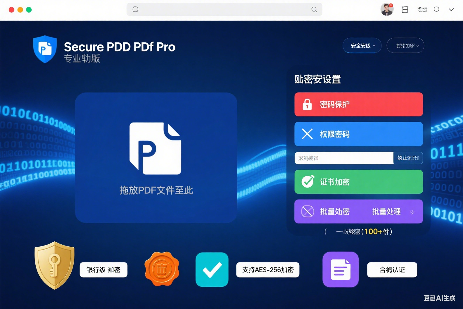 Secure PDF Pro 专业版 PDF 加密工具，高效处理海量 PDF 安全问题