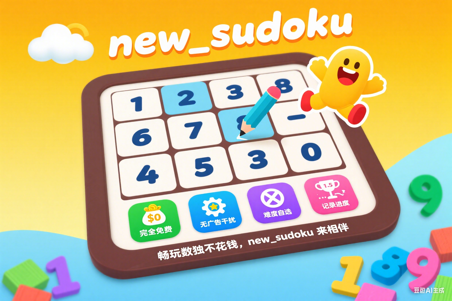 畅玩数独不花钱，new_sudoku 来相伴
