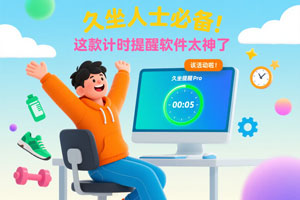 久坐族救星！这款计时提醒软件必须拥有