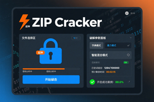 超神压缩包密码破解神器：ZIP Cracker
