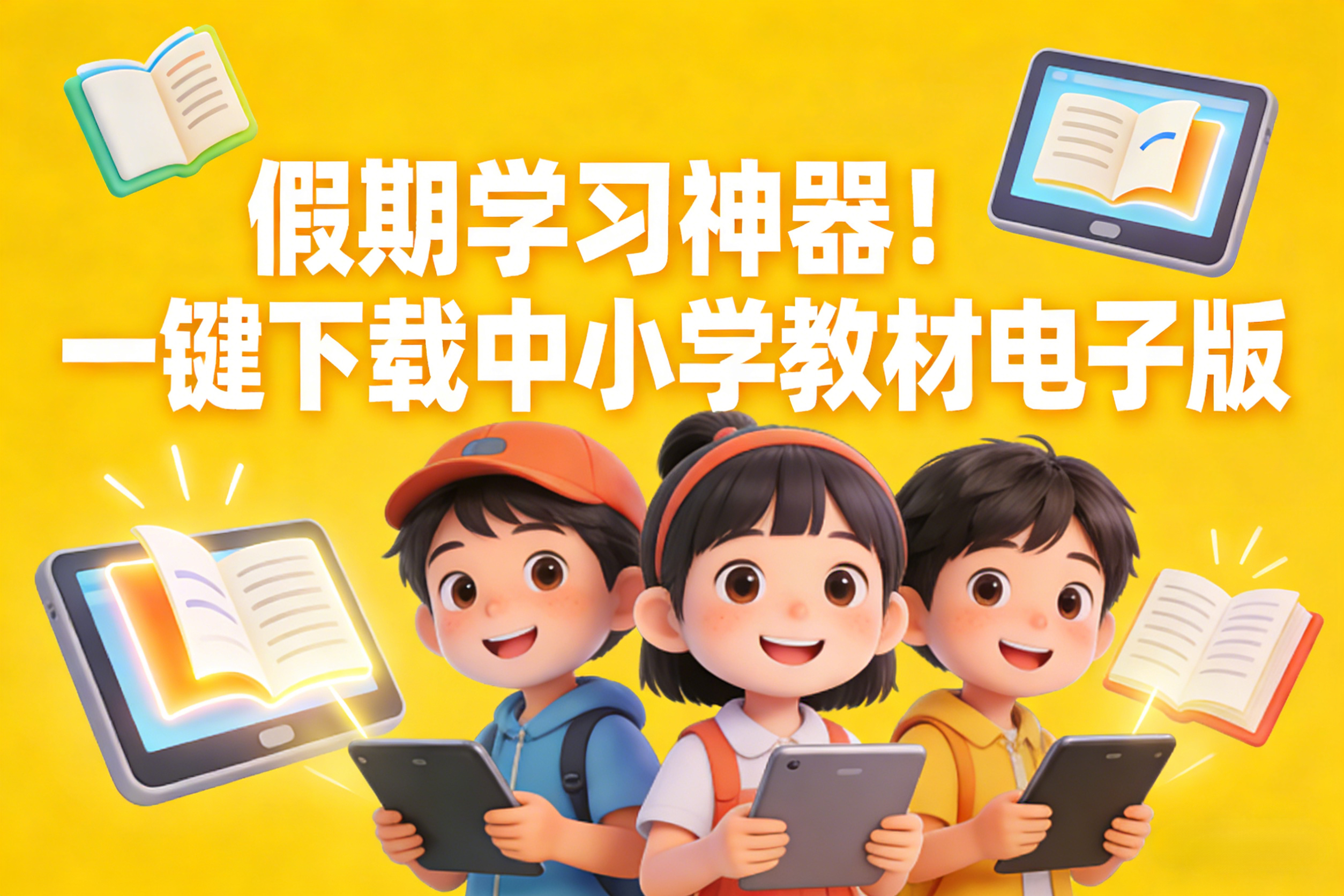 假期学习神器！一键下载中小学教材电子版